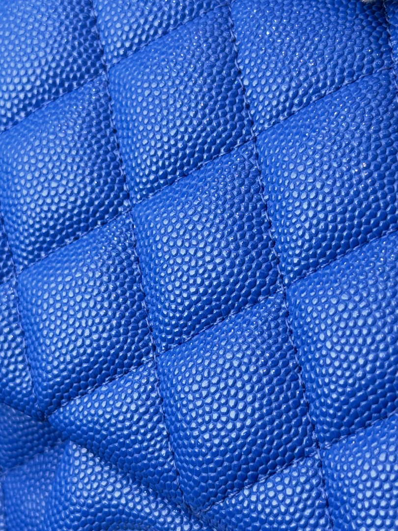 Chanel A01112 Flap Classic 11.12 Handbag Calfskin Blue