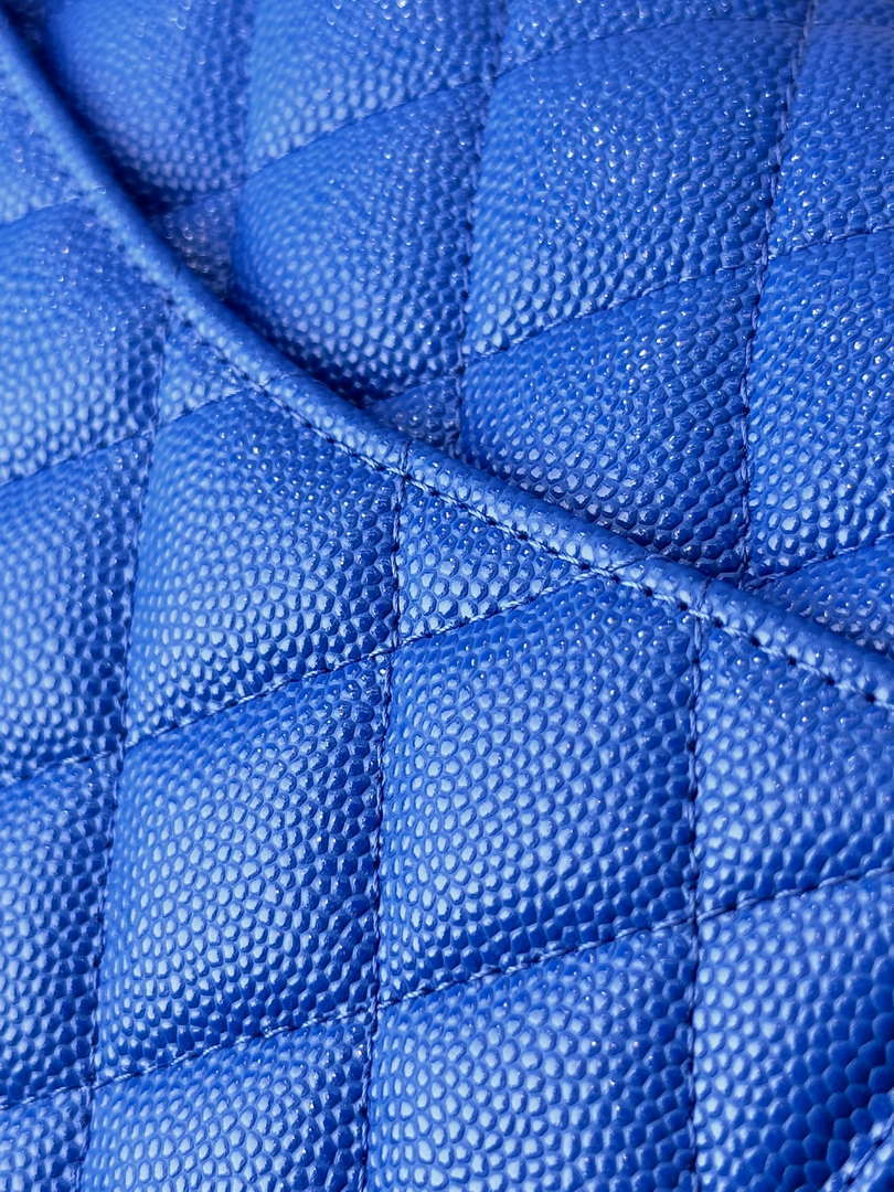 Chanel A01112 Flap Classic 11.12 Handbag Calfskin Blue