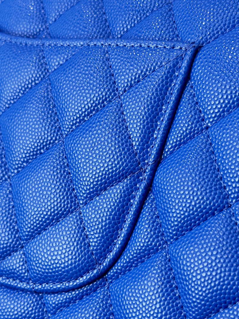 Chanel A01112 Flap Classic 11.12 Handbag Calfskin Blue