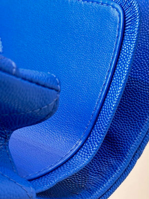 Chanel A01112 Flap Classic 11.12 Handbag Calfskin Blue - Gold - View 7