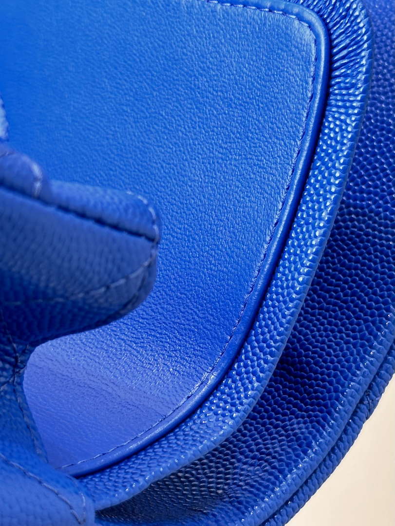 Chanel A01112 Flap Classic 11.12 Handbag Calfskin Blue