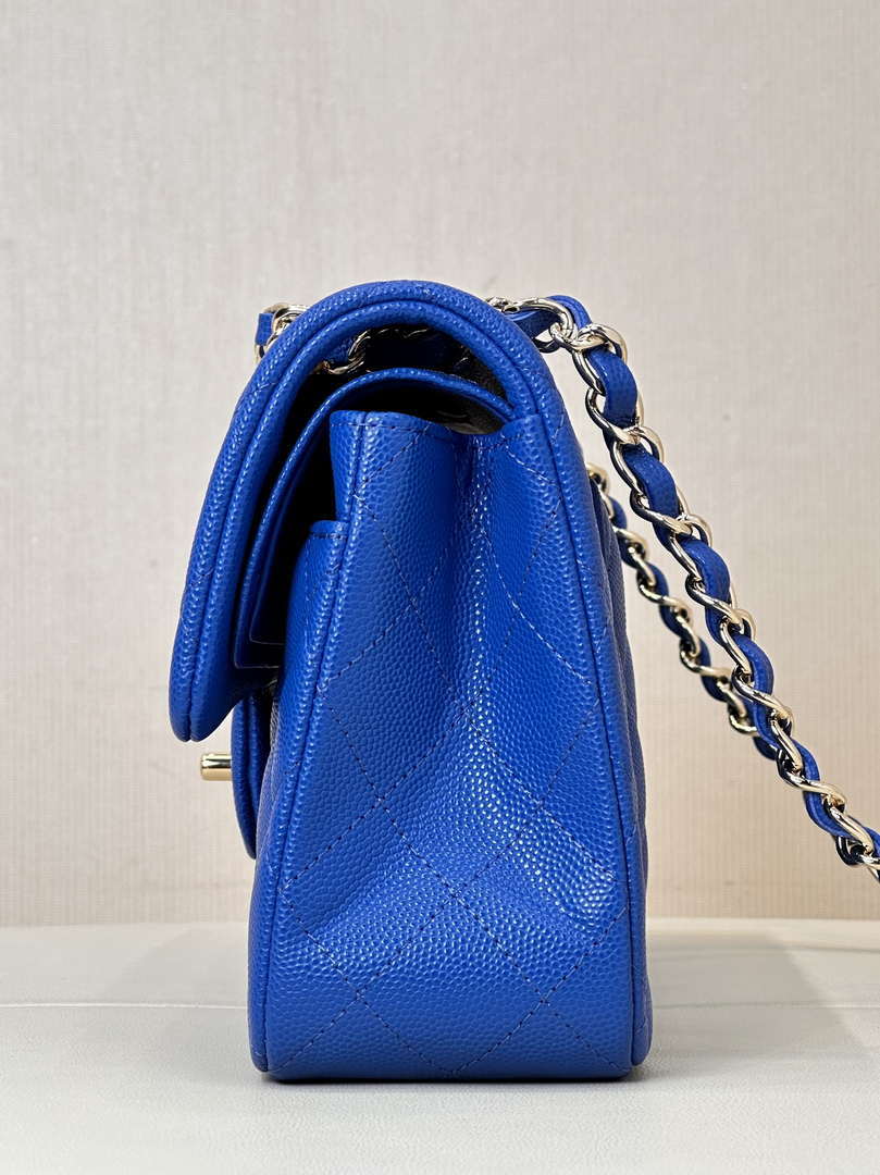 Chanel A01112 Flap Classic 11.12 Handbag Calfskin Blue
