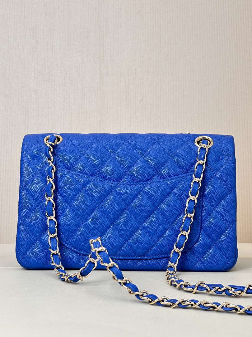 Chanel A01112 Flap Classic 11.12 Handbag Calfskin Blue
