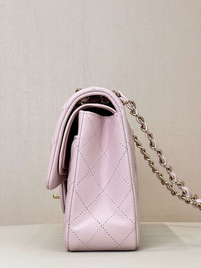 Chanel A01112 Flap Classic 11.12 Handbag Calfskin Gold Light Pink - Default Title - View 6