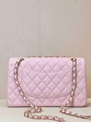 Chanel A01112 Flap Classic 11.12 Handbag Calfskin Gold Light Pink - Default Title - View 7