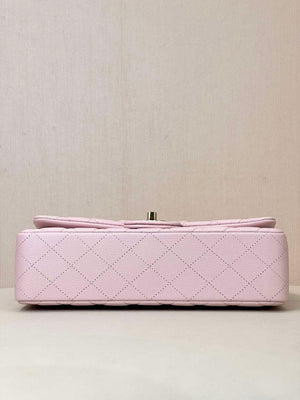 Chanel A01112 Flap Classic 11.12 Handbag Calfskin Gold Light Pink - Default Title - View 9