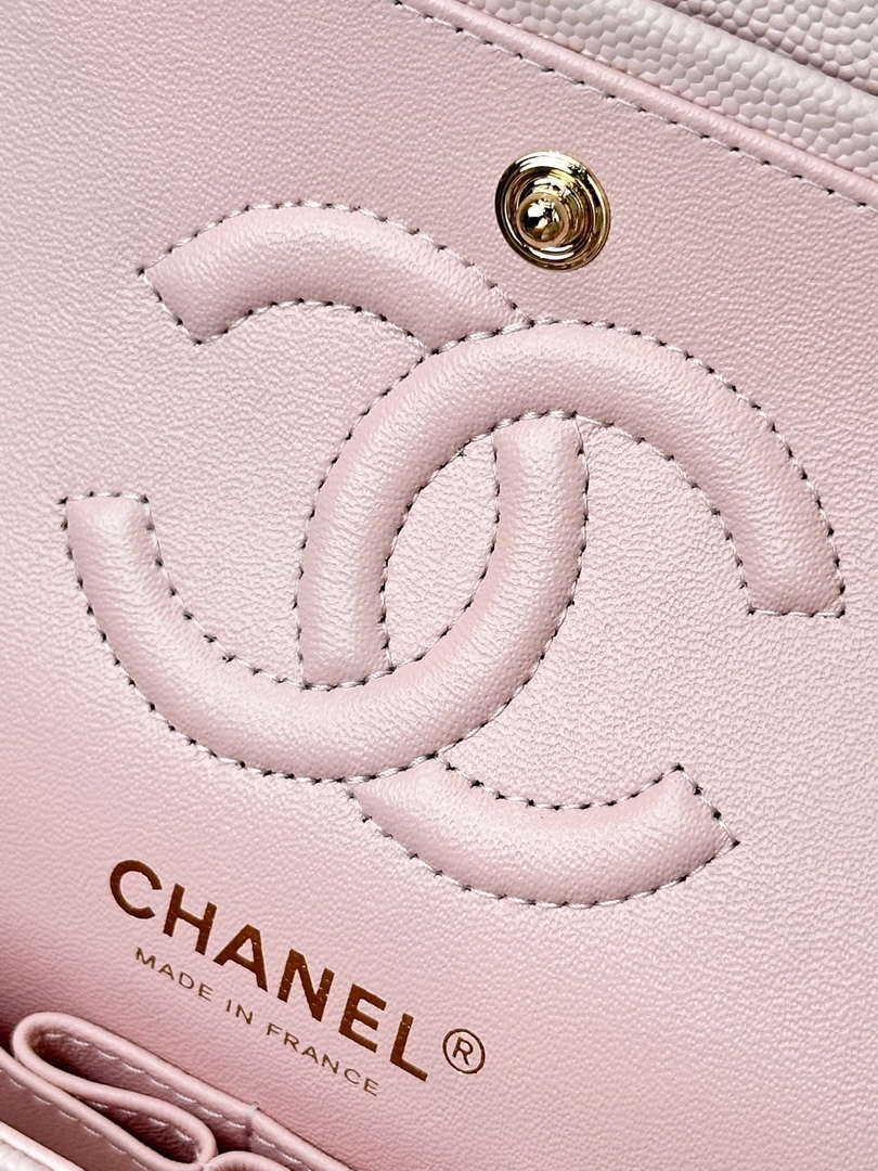 Chanel A01112 Flap Classic 11.12 Handbag Calfskin Gold Light Pink - Default Title - View 13