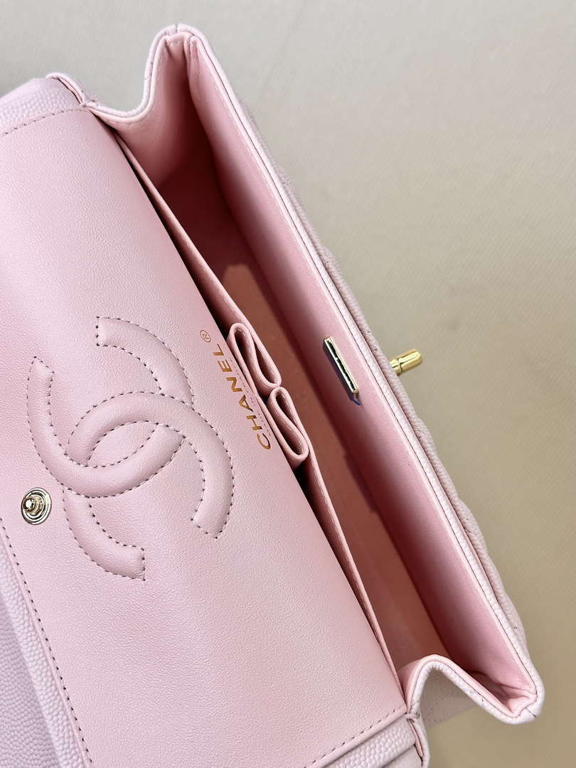 Chanel A01112 Flap Classic 11.12 Handbag Calfskin Gold Light Pink - Default Title - View 15