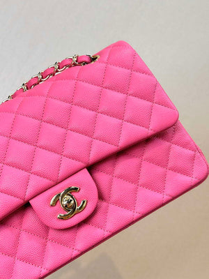 Chanel A01112 Flap Classic 11.12 Handbag Calfskin Pink - Gold - View 4