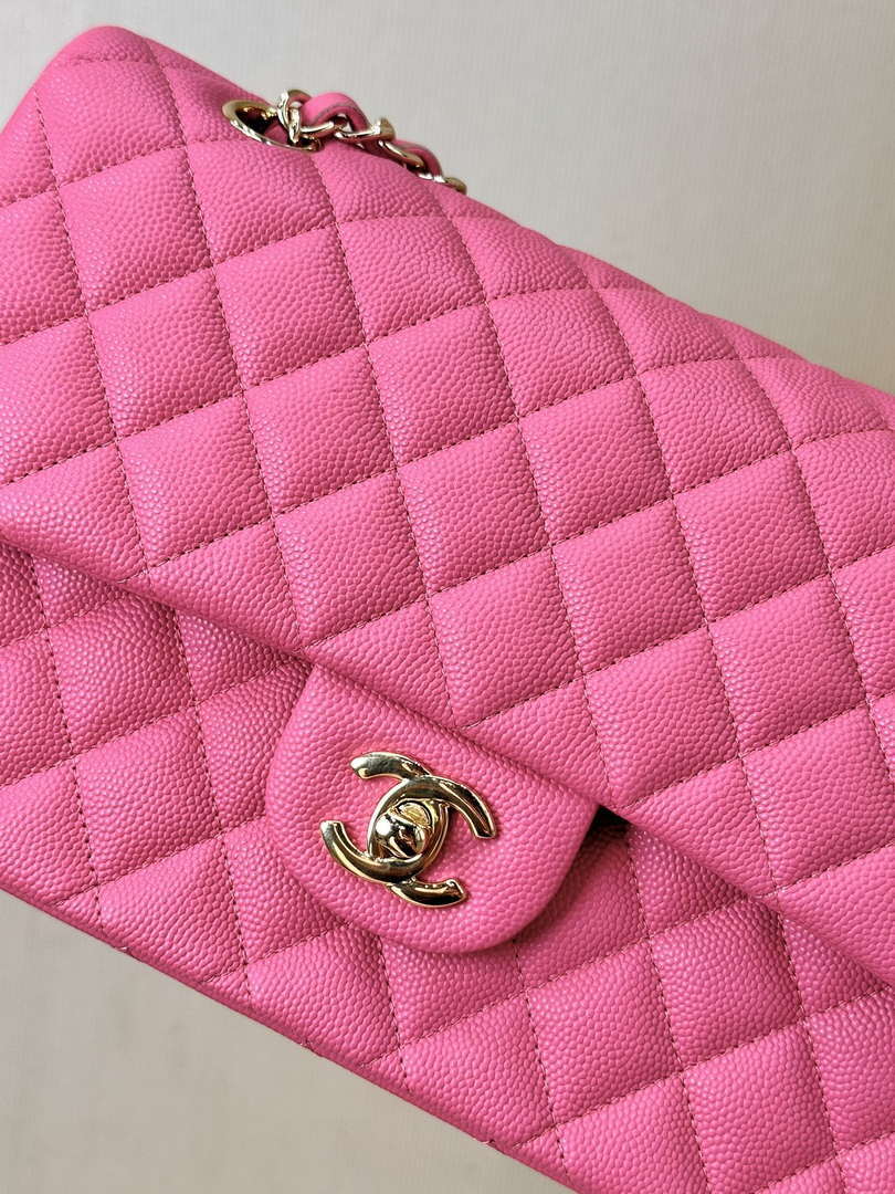 Chanel A01112 Flap Classic 11.12 Handbag Calfskin Pink