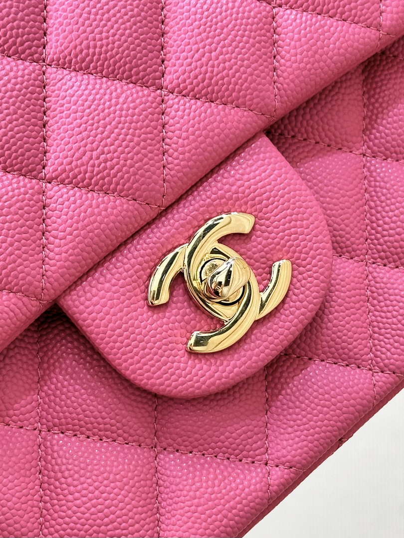 Chanel A01112 Flap Classic 11.12 Handbag Calfskin Pink