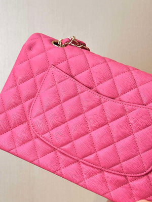 Chanel A01112 Flap Classic 11.12 Handbag Calfskin Pink - Gold - View 10