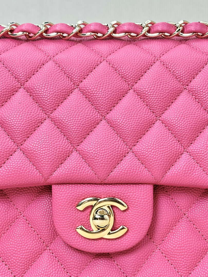 Chanel A01112 Flap Classic 11.12 Handbag Calfskin Pink