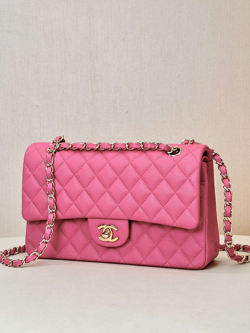 Chanel A01112 Flap Classic 11.12 Handbag Calfskin Pink