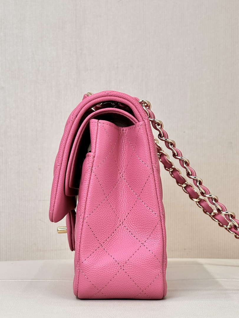 Chanel A01112 Flap Classic 11.12 Handbag Calfskin Pink