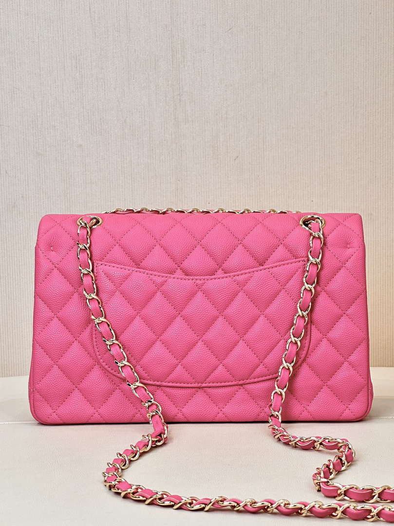 Chanel A01112 Flap Classic 11.12 Handbag Calfskin Pink