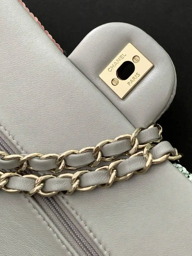 Chanel A01112 Flap Classic 11.12 Handbag Colorful and sequined beads