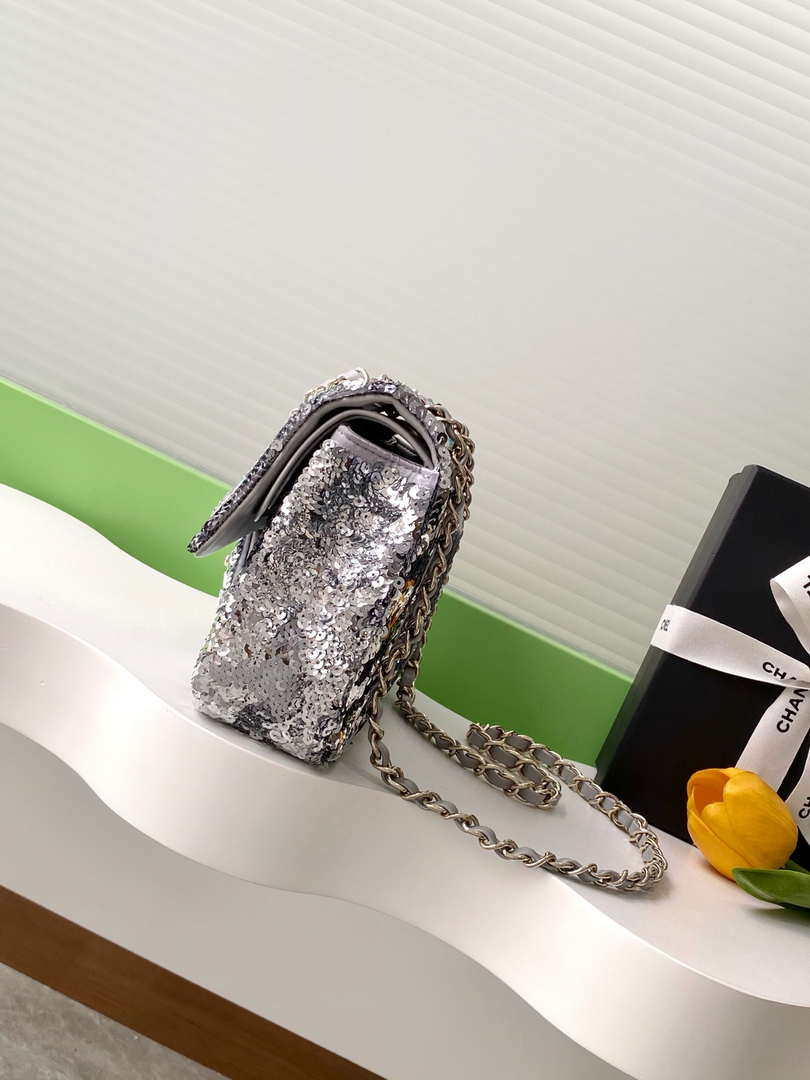 Chanel A01112 Flap Classic 11.12 Handbag Colorful sequin beads