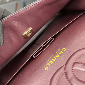 Chanel A01112 Flap Classic 11.12 Handbag Grained Calfskin & Gold-Tone Metal Black - Default Title - View 9