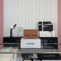 Chanel A01112 Flap Classic 11.12 Handbag Grained Calfskin & Gold-Tone Metal Brown - Default Title - View 1