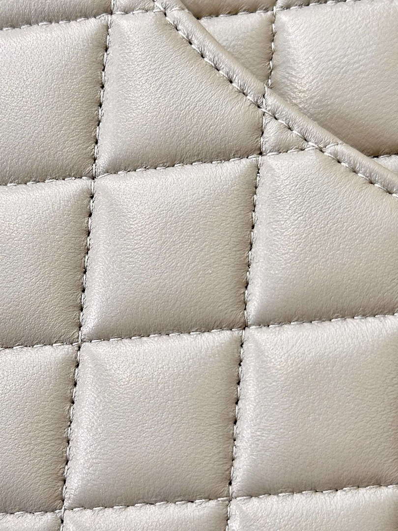 Chanel A01112 Flap Classic 11.12 Handbag Gray Lambskin Gold - Default Title - View 14