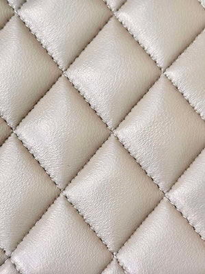 Chanel A01112 Flap Classic 11.12 Handbag Gray Lambskin Gold - Default Title - View 17