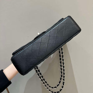 Chanel A01112 Flap Classic 11.12 Handbag Haas Lambskin & Gold-Tone Metal Black - Light Gold - View 6