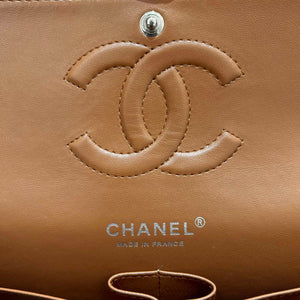 Chanel A01112 Flap Classic 11.12 Handbag Haas Lambskin & Gold-Tone Metal Caramel - Light Gold - View 18