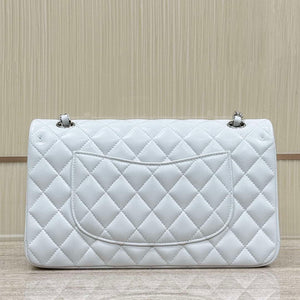 Chanel A01112 Flap Classic 11.12 Handbag Haas Lambskin & Gold-Tone Metal White - Light Gold - View 11