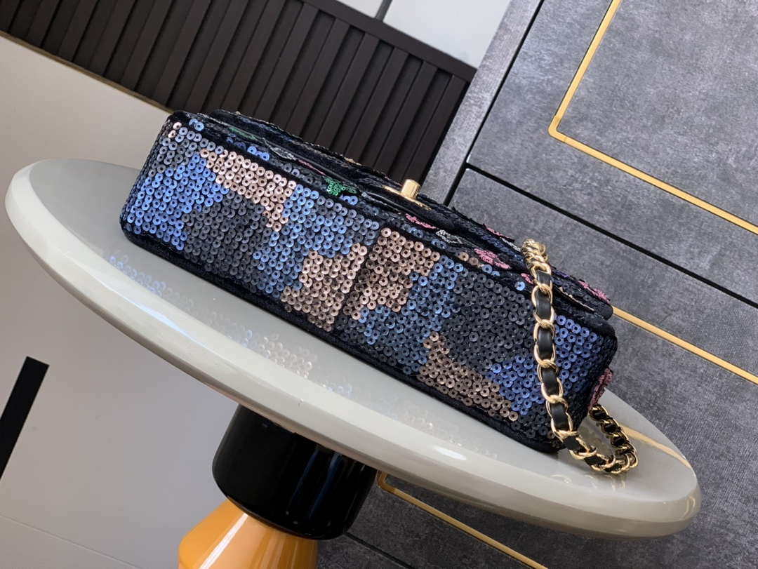 Chanel A01112 Flap Classic 11.12 Handbag High-end handmade embroidery Sequined - Default Title - View 4