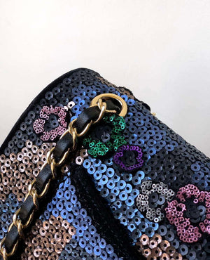 Chanel A01112 Flap Classic 11.12 Handbag High-end handmade embroidery Sequined - Default Title - View 7