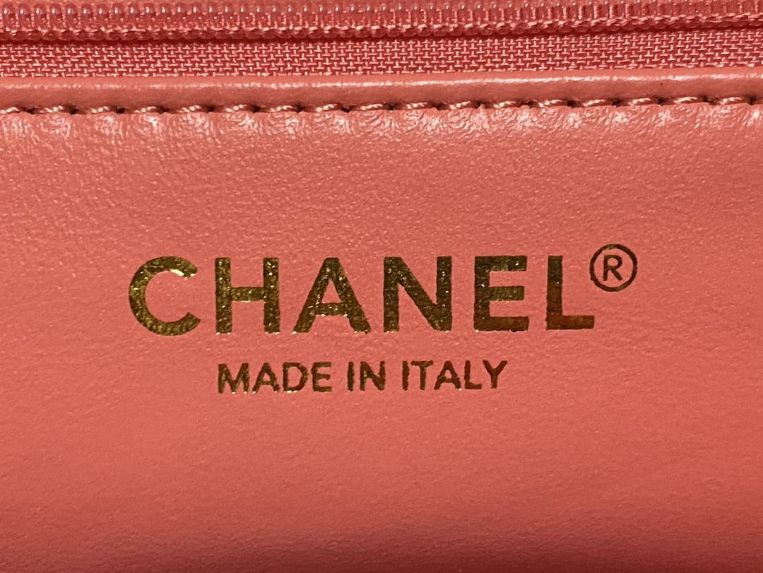 Chanel A01112 Flap Classic 11.12 Handbag Lambskin Camellia Series Rose Red - Default Title - View 8