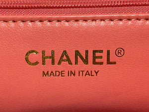 Chanel A01112 Flap Classic 11.12 Handbag Lambskin Camellia Series Rose Red - Default Title - View 8