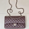 Chanel A01112 Flap Classic 11.12 Handbag Lambskin Dark Red