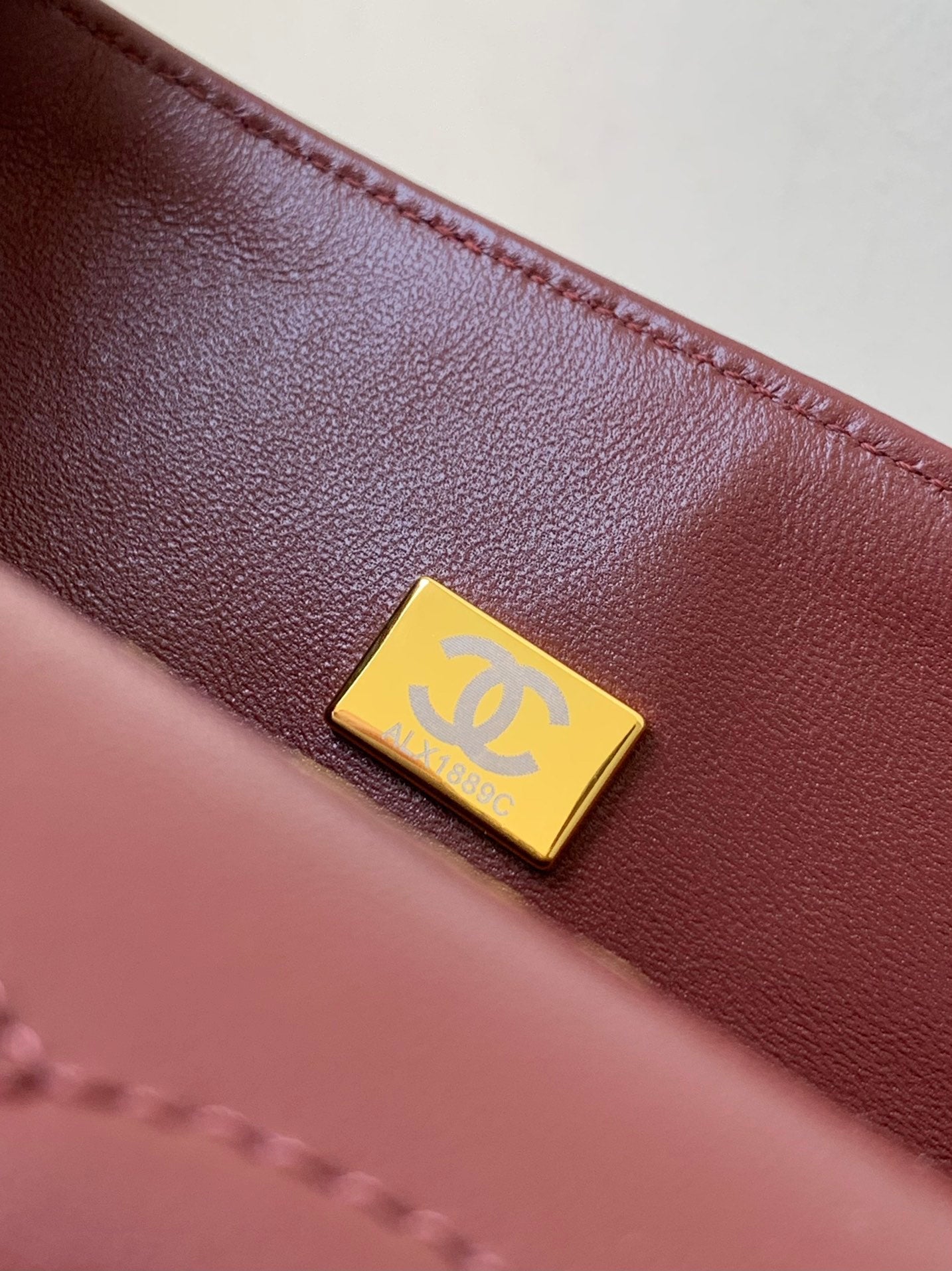Chanel A01112 Flap Classic 11.12 Handbag Lambskin & Gold-Tone Metal Wine Red