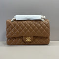 Chanel A01112 Flap Classic 11.12 Handbag Brown Lambskin