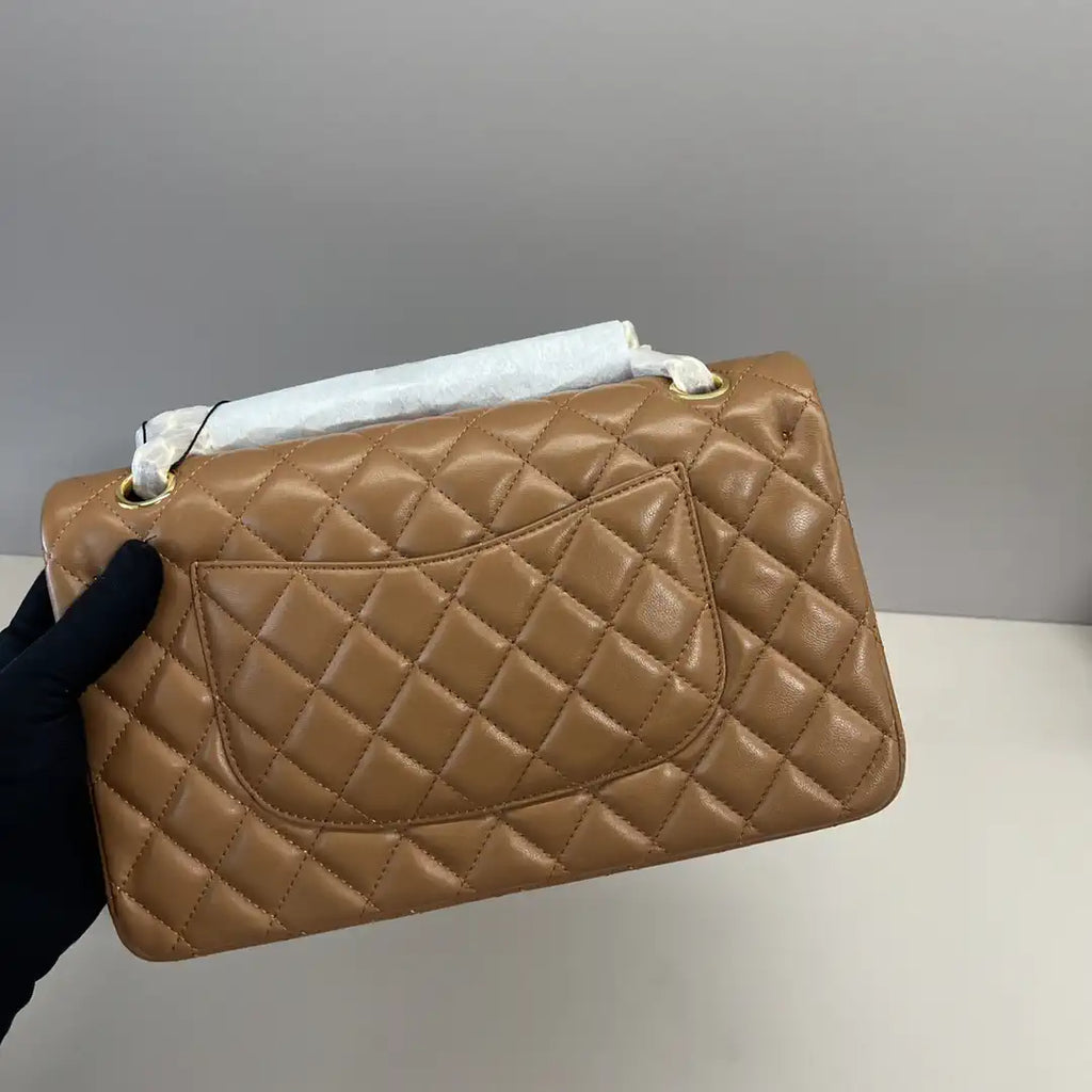 Chanel A01112 Flap Classic 11.12 Handbag Brown Lambskin