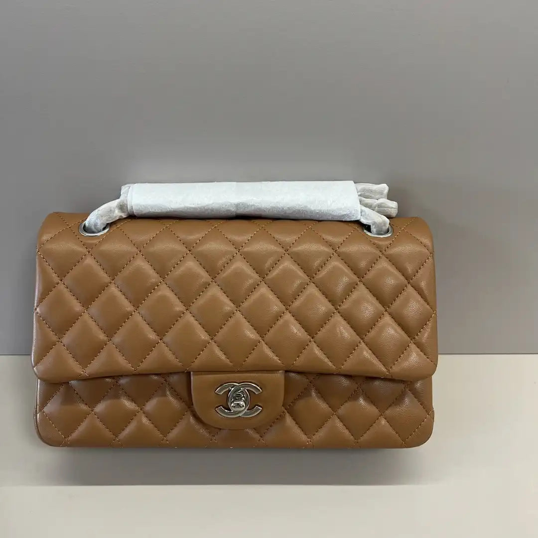 Chanel A01112 Flap Classic 11.12 Handbag Brown Lambskin