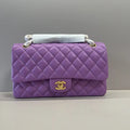 Chanel A01112 Flap Classic 11.12 Handbag Lambskin Purple