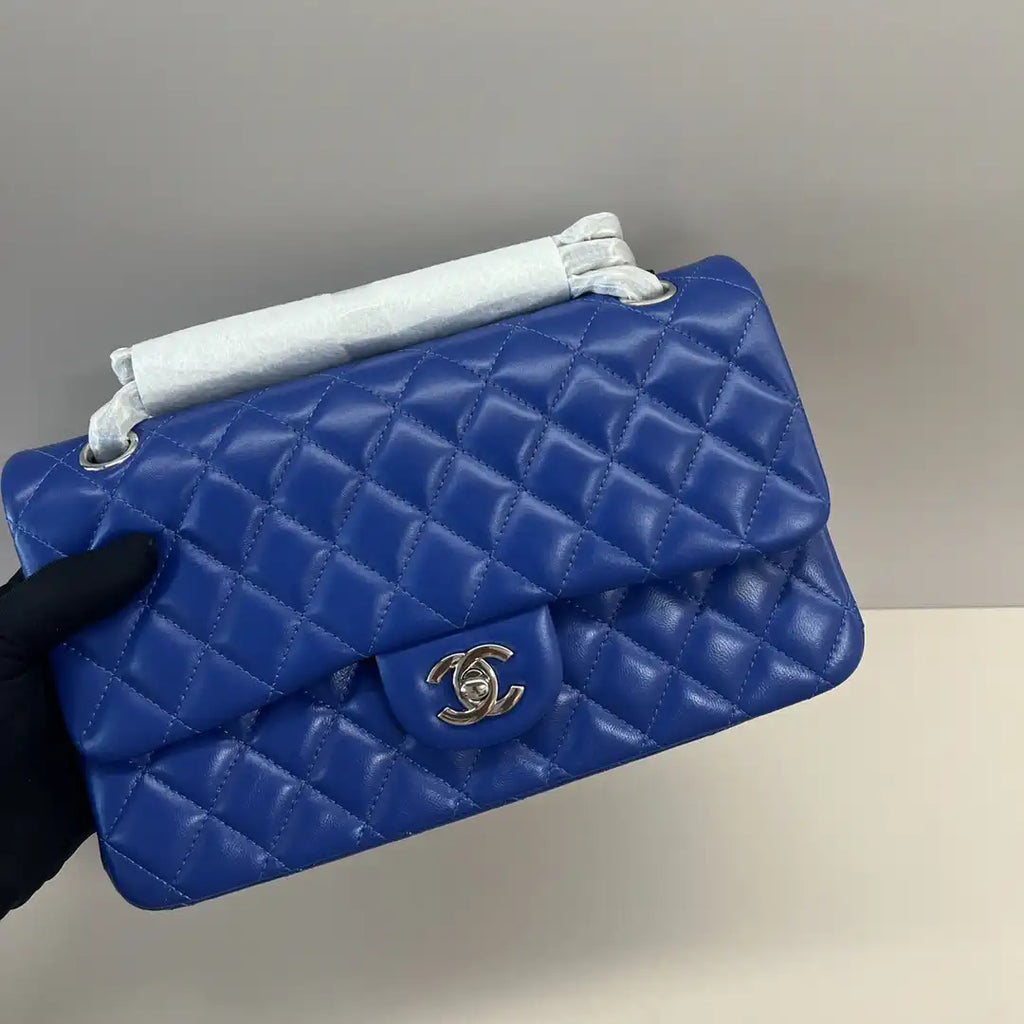 Chanel A01112 Flap Classic 11.12 Handbag Lambskin Electric Blue