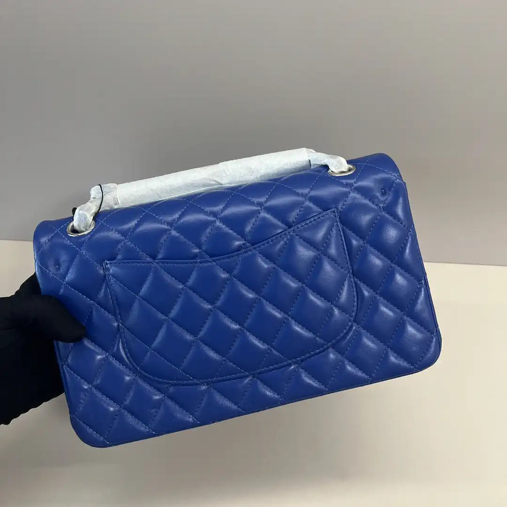 Chanel A01112 Flap Classic 11.12 Handbag Lambskin Electric Blue