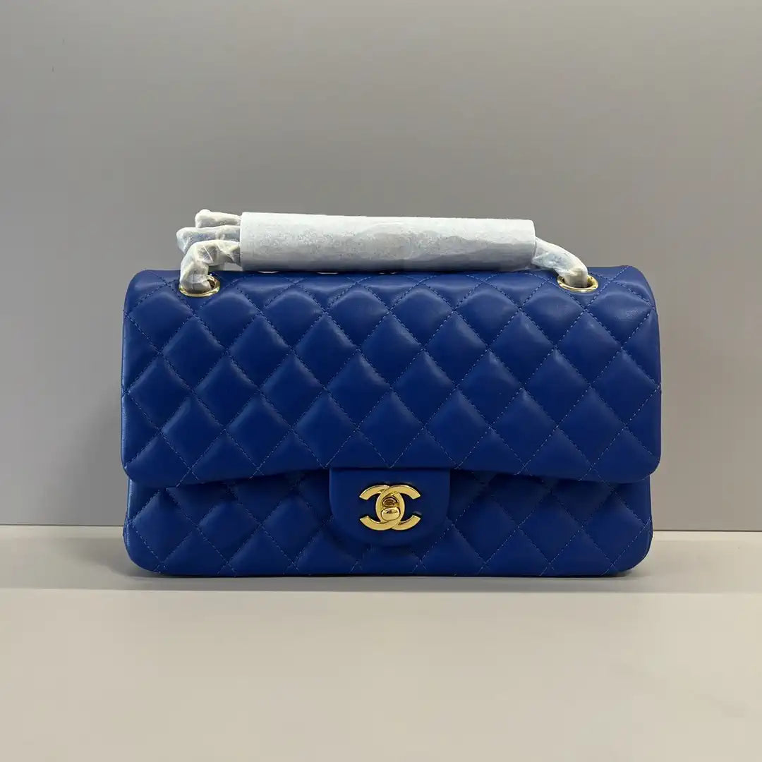 Chanel A01112 Flap Classic 11.12 Handbag Lambskin Electric Blue