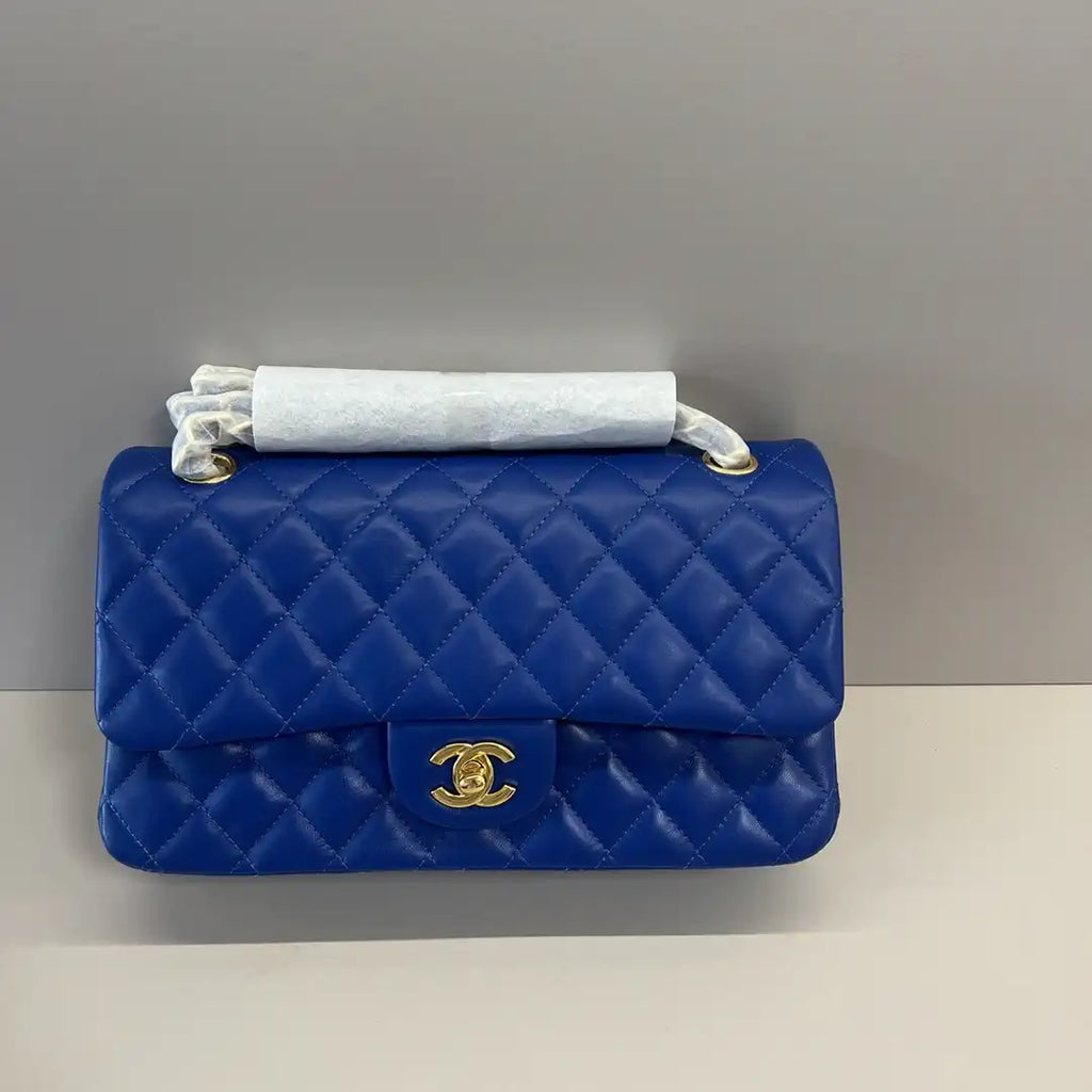 Chanel A01112 Flap Classic 11.12 Handbag Lambskin Electric Blue