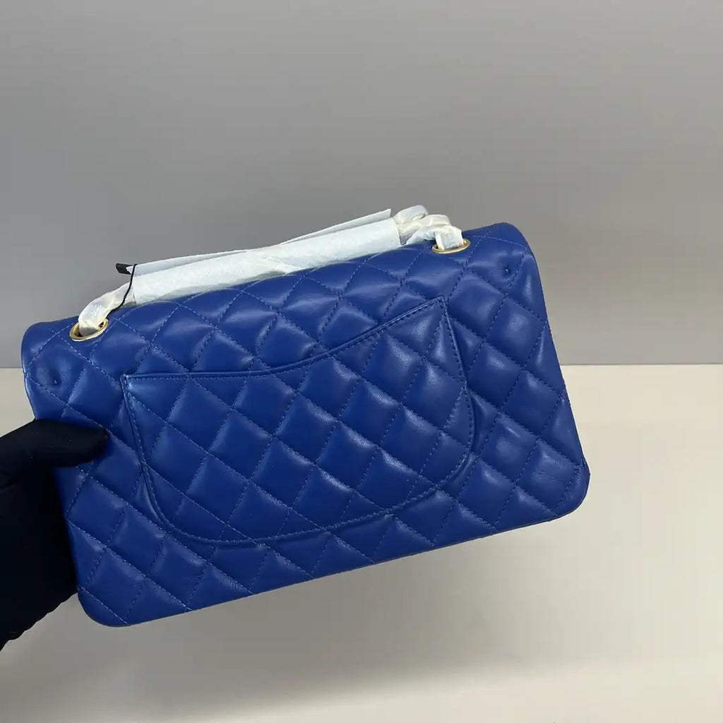 Chanel A01112 Flap Classic 11.12 Handbag Lambskin Electric Blue