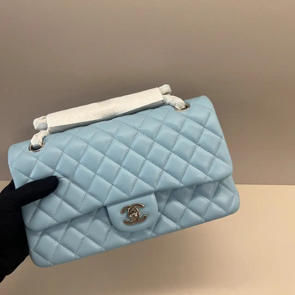 Chanel A01112 Flap Classic 11.12 Handbag Lambskin Lake Blue