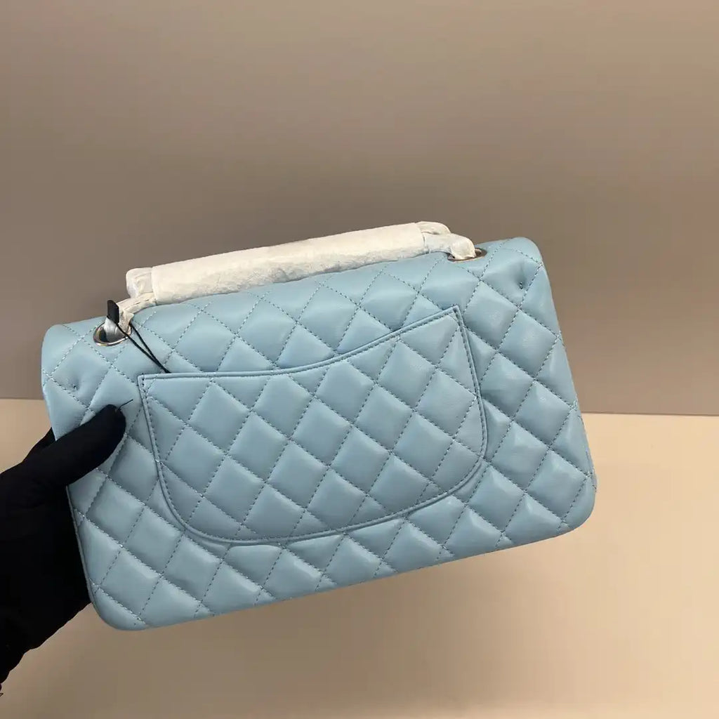Chanel A01112 Flap Classic 11.12 Handbag Lambskin Lake Blue