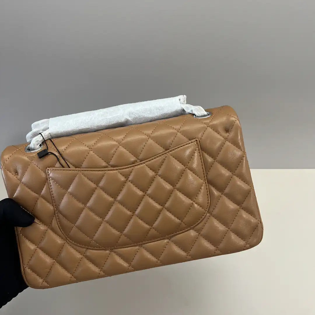 Chanel A01112 Flap Classic 11.12 Handbag Brown Lambskin