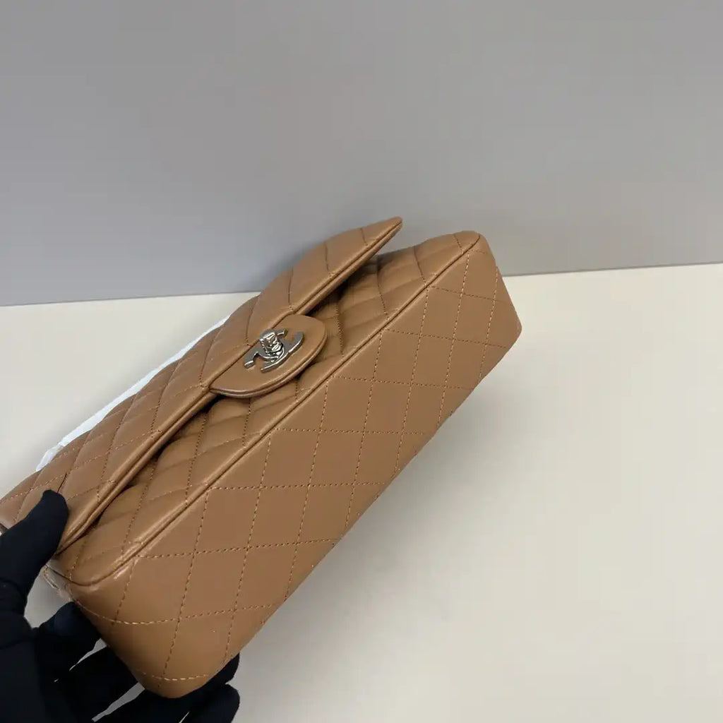 Chanel A01112 Flap Classic 11.12 Handbag Brown Lambskin