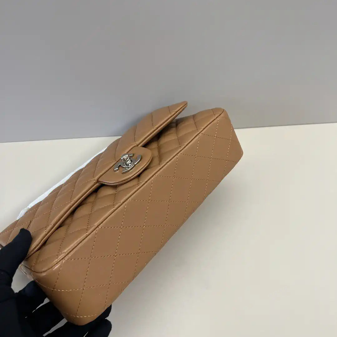 Chanel A01112 Flap Classic 11.12 Handbag Brown Lambskin