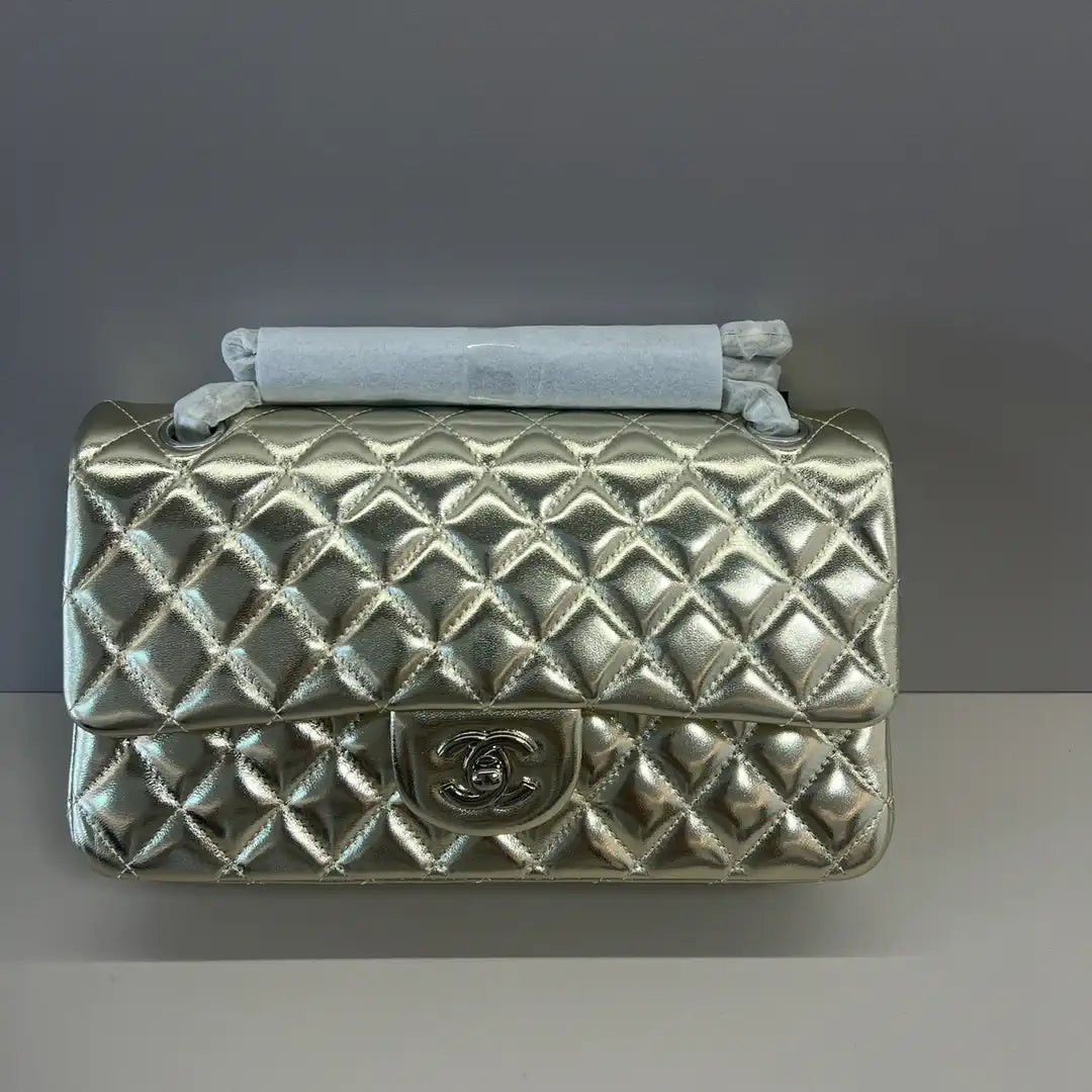 Chanel A01112 Flap Classic 11.12 Handbag Lambskin Gold